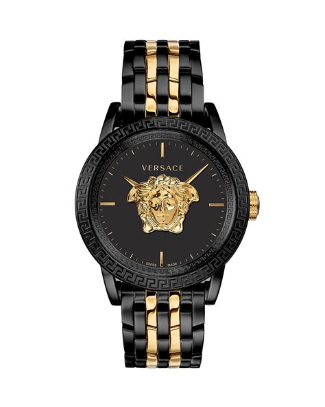 versace mens watch black and gold|Versace neon yellow watch.